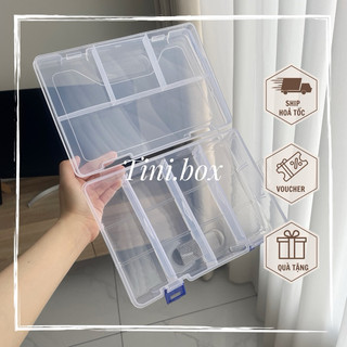 Hộp đựng kẹp tăm, lược, dụng cụ làm tóc 2 tầng