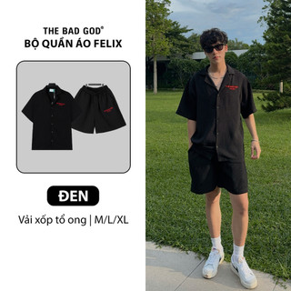 Set bộ sơ mi nam mùa hè form basic The Bad God Felix