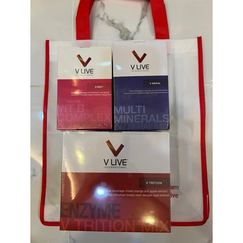 Chính hãng - Bộ 3 bảo vệ sức khỏe VLive chống lão hoá, ngừa ung thư, tái tạo tế bào, tăng cường sức khoẻ