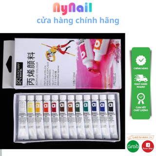 bột vẽ 3D “sét 12 màu 12 tuýp “