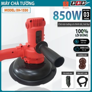 Máy chà tường, chá nhám có hút bụi ETOP SL1530-850w, đĩa mài 180mm, bộ phụ kiện đầy đủ + TẶNG 2 GIÁP CHÀ
