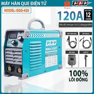 Máy hàn điện tử chính hãng mma420, hàn kéo que 1.6 - 2.5 | bộ phụ kiện đầy đủ | hàn được que inox