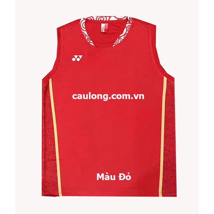 Áo Cầu Lông Nam Sát Nách Yonex 6539 Màu Đỏ Tuyển Trung Olympic 2024