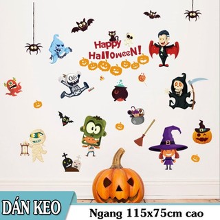 Decal trang trí tường Happy Halloween cho Bé