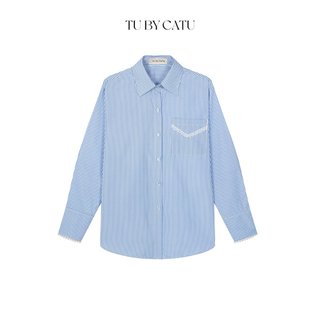 Tubycatu | áo sơ mi marcus blue shirt