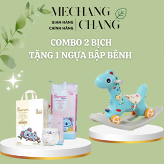 [TẶNG NGỰA BẬP BÊNH] Combo 2 bịch bỉm Bemom cao cấp Hàn Quốc loại Summer và Plus đủ số cho bé