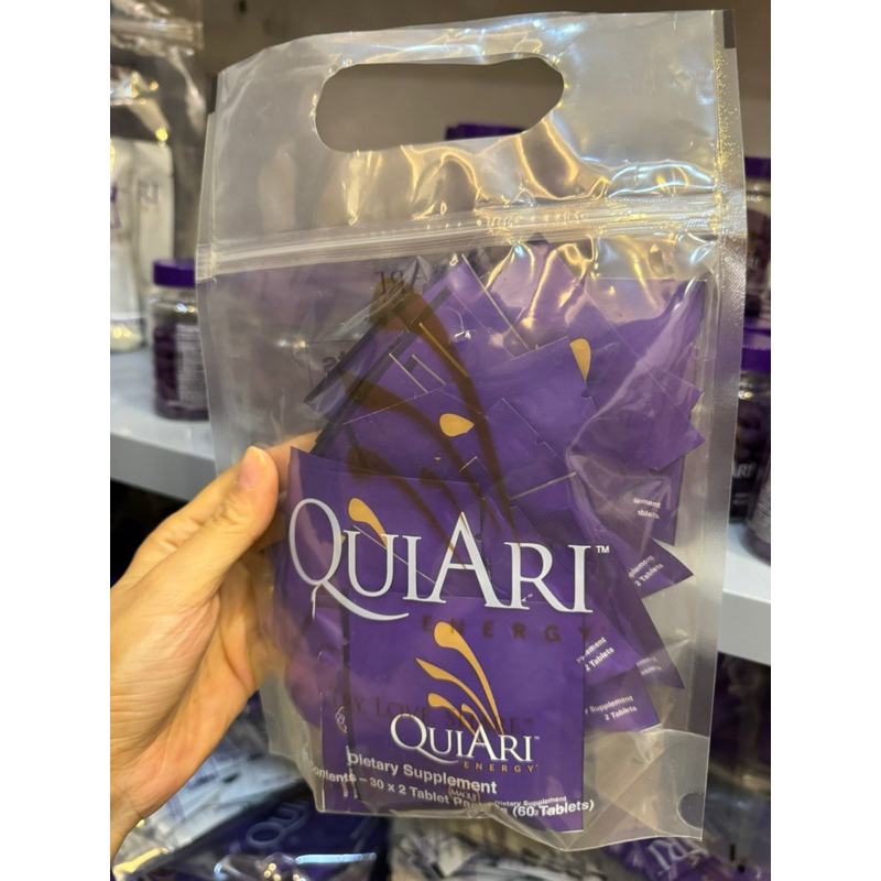 Dạng túi 60 gói Viên uống năng lượng QuiAri Energy giúp đốt cháy năng lượng và mở giúp giảm cân và tỉnh táo date 11/25