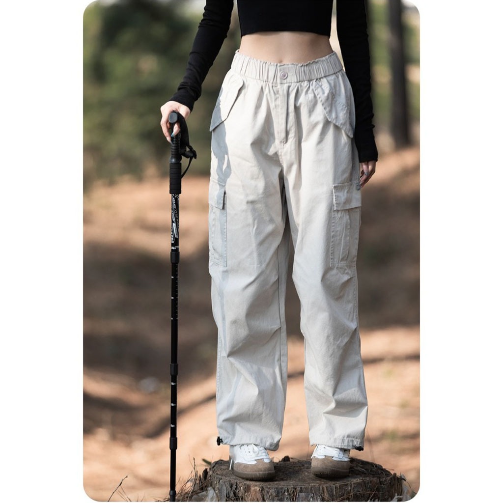 Quần kaki dáng rộng unisex, quần kaki Nam cạp chun túi hộp mặc được 2 kiểu phong cách Hàn Quốc_A3 | BigBuy360 - bigbuy360.vn