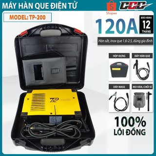 Máy hàn mini, máy hàn điện tử chính hãng tp200 tiết kiệm điện - hàn kéo que 1.6-2.6, hàn que inox
