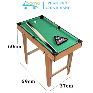  Bàn Bi A  Bida Bi Da Mini Bằng Gỗ TTP-69 Kích Thước 69x37x60cm Mặt Nỉ Bền Đẹp Giải Trí Cho Bé 