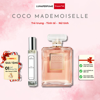 Nước hoa nữ coco mademoiselle chính hãng lunaperfume 10ml quyến rũ sang trọng
