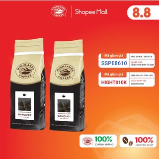 Combo 2 Túi Cà Phê Bột Buổi Sáng Banquet Highlands Coffee 1Kg