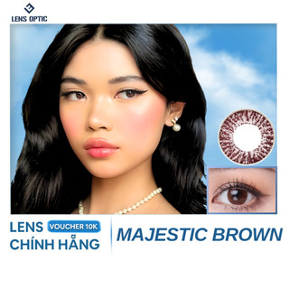 Kính giãn tròng Freshkon Alluring dùng 3 tháng - Majestic Brown