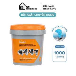 Bột Giặt Siêu Sạch NuKi, Giúp Quần Áo, Sạch, Thơm, Trắng Sáng, Bảo Vệ Màu, Hộp 1000 gram