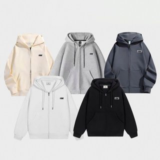 Áo khoác hoodie zip chất nỉ bông form rộng có khóa kéo phù hợp cho cả nam và nữ