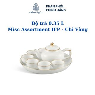Bộ trà minh long 0.35l misc-assortment ifp chỉ vàng 01359001403