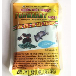 1 gói Thuốc Diệt Chuột Cực Mạnh FORWARAT Độc Cao (40gram 1 Gói) - Bả Chuột Cực Mạnh, Kẹo Diệt Chuột