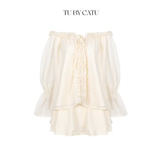 Tubycatu | set áo và váy alice begie