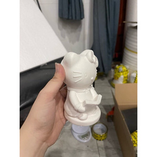 tượng thạch cao hello kitty đọc sách siêu cute