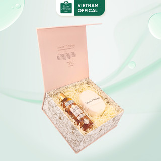 Hộp quà tặng Tinh dầu tắm 250ml tặng kèm 1 bông tắm Tesori d'Oriente