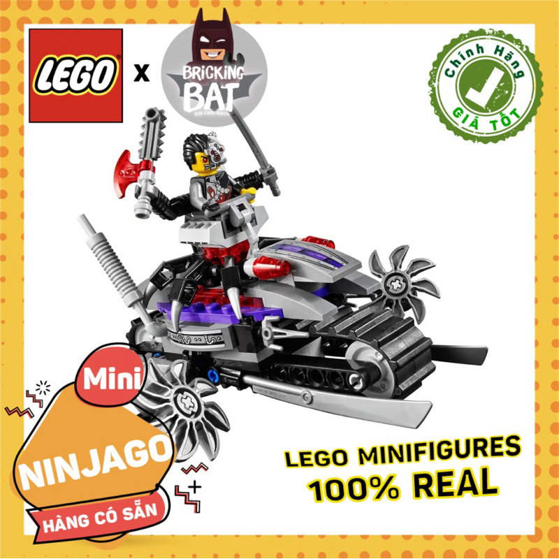 [Bricking Bat] LEGO Minifigs - Ninjago Cyrus Borg njo088 (kèm xe)