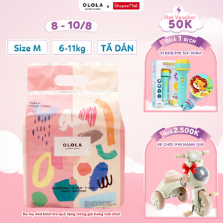 Tã/Bỉm Dán OLOLA Skin Fit Size M 24 Miếng Hàn Quốc Cho Bé Từ Sơ Sinh, Mỏng, Mềm Thoáng, Thấm Hút Nhanh