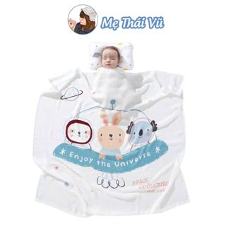 Chăn lụa cho bé vải mềm mại, thoáng mát, không bai xù MẸ THÁI VŨ