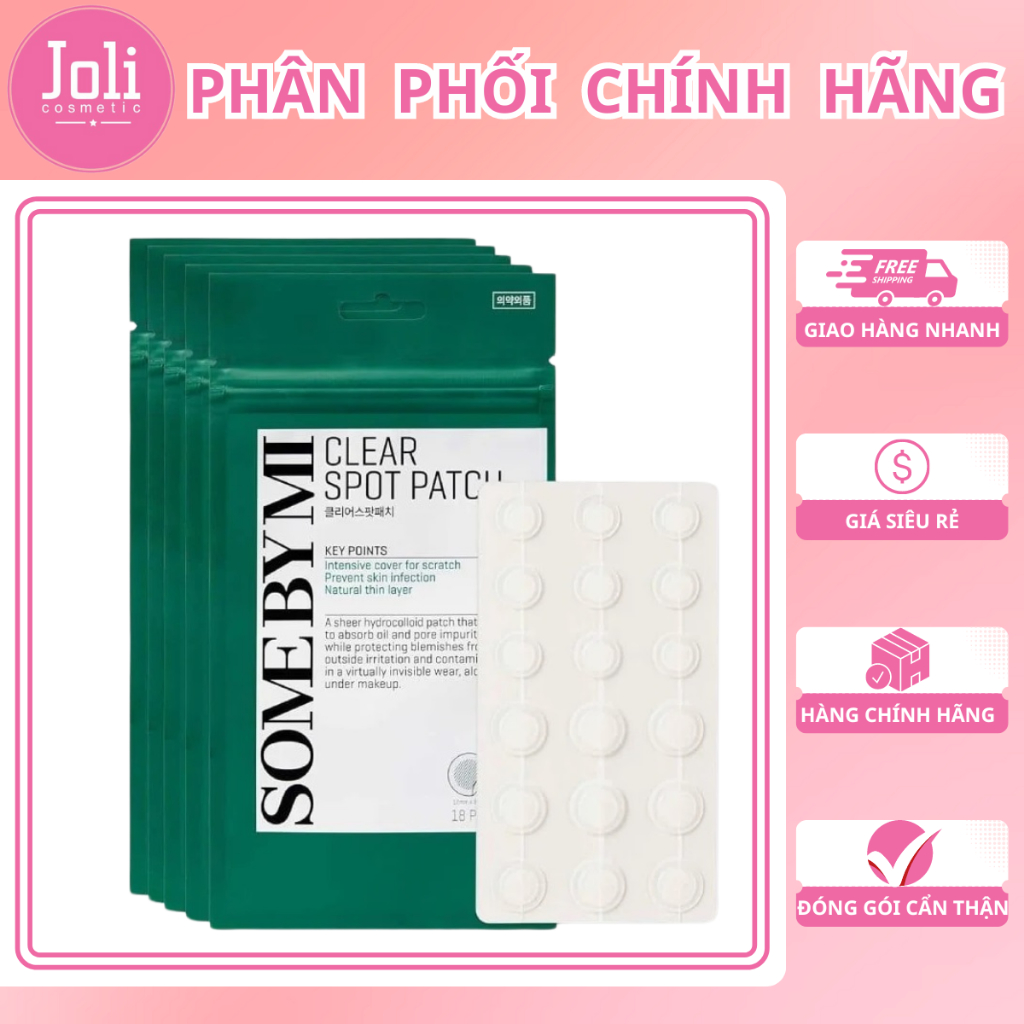 Miếng Dán Mụn Some By Mi 18 Miếng Clear Spot Patch