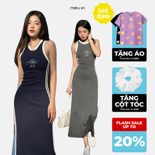 Đầm Body Nữ Dáng Dài Đuôi Cá MIEU Váy Nữ Ôm Body Sexy Hai Dây Chất Thun Co Giãn Tôn Dáng - LA04
