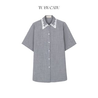 Tubycatu | áo sơ mi elise grey top