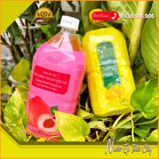 Nước ép 2 vị lê + đào chưng đường phèn