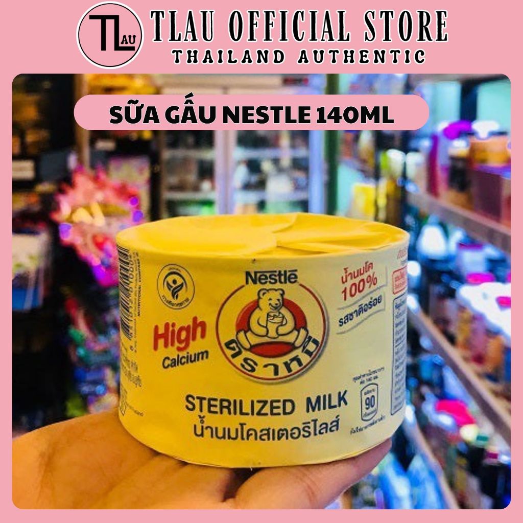 Sữa gấu Nestle Thái Lan nguyên kem giữ nguyên chất béo hổ trợ tăng chiều cao (140ml)