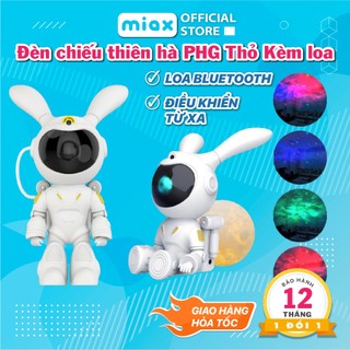Đèn phi hành gia thỏ MIAX chiếu thiên hà chiếu sao có loa bluetooth cho decor trang trí phòng