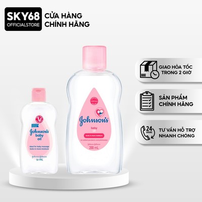 Dầu Massage & Dưỡng Ẩm Johnson's Baby Oil 50ml/200ml