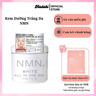 Kem Dưỡng Trắng Da NMN Nhật Bản Chống Lão Hoá White All In One, Kem Dưỡng Ẩm Trắng Sáng Da NMN Gel 245g  Hadabi
