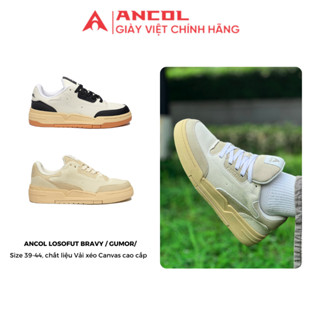 Giày Sneaker Thể Thao Nam Ancol Losofut Bravy/Gumor Chính Hãng, Đế Cao Êm Chân, Dễ Phối Đồ