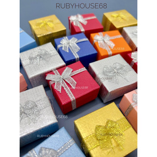 Hộp đựng nhẫn giấy nơ bạc nhỏ xinh Rubyhouse68