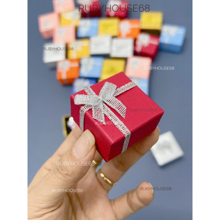 Hộp đựng nhẫn giấy nơ bạc nhỏ xinh Rubyhouse68
