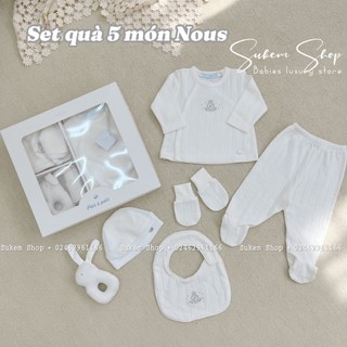 [Nous] Set Quà Tặng Sơ Sinh Nous Kem Hộp Cao Cấp Đáng Yêu Cho Bé 3-6kg