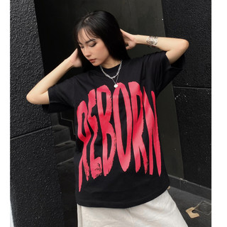 Áo thun pjhong cách reborn  unisex nam nữ form rộng tay lỡ cotton đẹp vải dày mịn tb1224