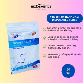 Tăm Kẽ Chỉ Nha Khoa Nhật Bản Jomi ( gói 80 cây)
