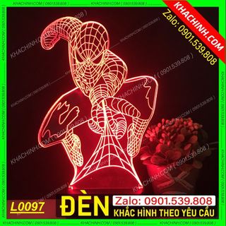 ĐÈN ngủ siêu nhân NGƯỜI NHỆN - Đèn ngủ độc đáo cho bé, quà tặng sinh nhật cho bé, đèn led đổi màu