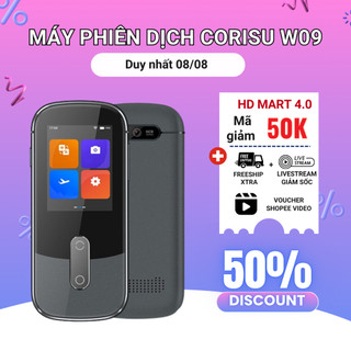 Máy phiên dịch đa ngôn ngữ CORISU W09 dịch 127 ngôn ngữ, màn hình cảm ứng IPS, hỗ trợ dịch OFFLINE 15 ngôn ngữ