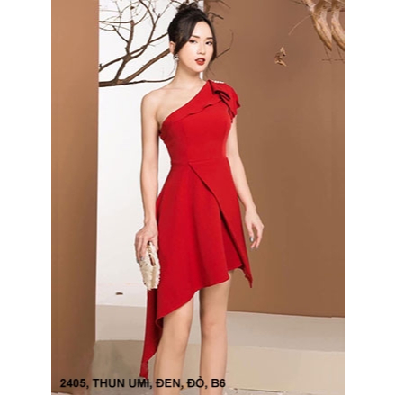ĐẦM CỔ CHÉO LAI XÉO SANG TRỌNG -2405
