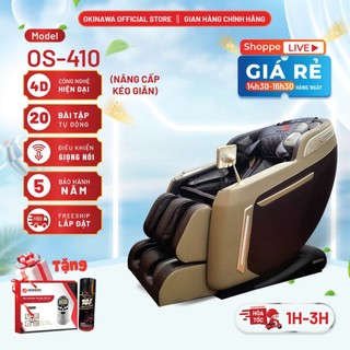 Ghế massage toàn thân cao cấp Okinawa Os - 410 chức năng kéo giãn toàn thân chuyên sâu