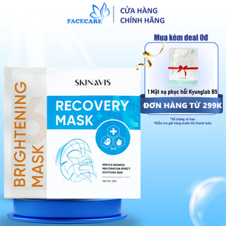 Mặt nạ trắng da skinavis brightening mask & mặt nạ phục hồi da skinavis recovery mask