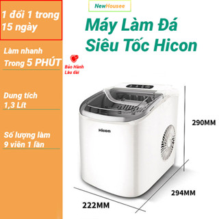  Máy làm đá gia đình XiaomiHicon tủ làm đá mini siêu nhanh chỉ 6 phút tạo ra 9 viên đá 