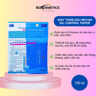 Giấy Thấm Dầu Mayan Oil Control Paper 100 Tờ