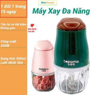 Máy xay đa năng cầm tay topwow 6 lưỡi 200w máy xay sinh tố mini máy xay thịt mini