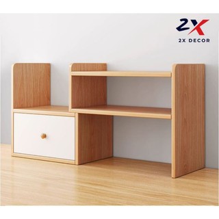 2X Decor - Giá Sách Để Bàn Có Ngăn Kéo Đa năng Tiện Lợi - 2X084